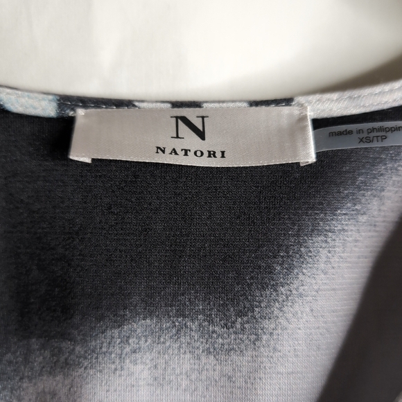 NATORI Multicolor Floral Longline V neck Dress, Size XS - Picture 3 of 7